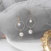 Dongdaemun New Internet Celebrity Pearl Long Fringed Earrings Ins Round Commuter Size Pearl Earrings