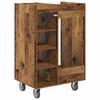 Golftafelkast met Wielen Rustieke Houtlook 65 x 45 x 98 cm