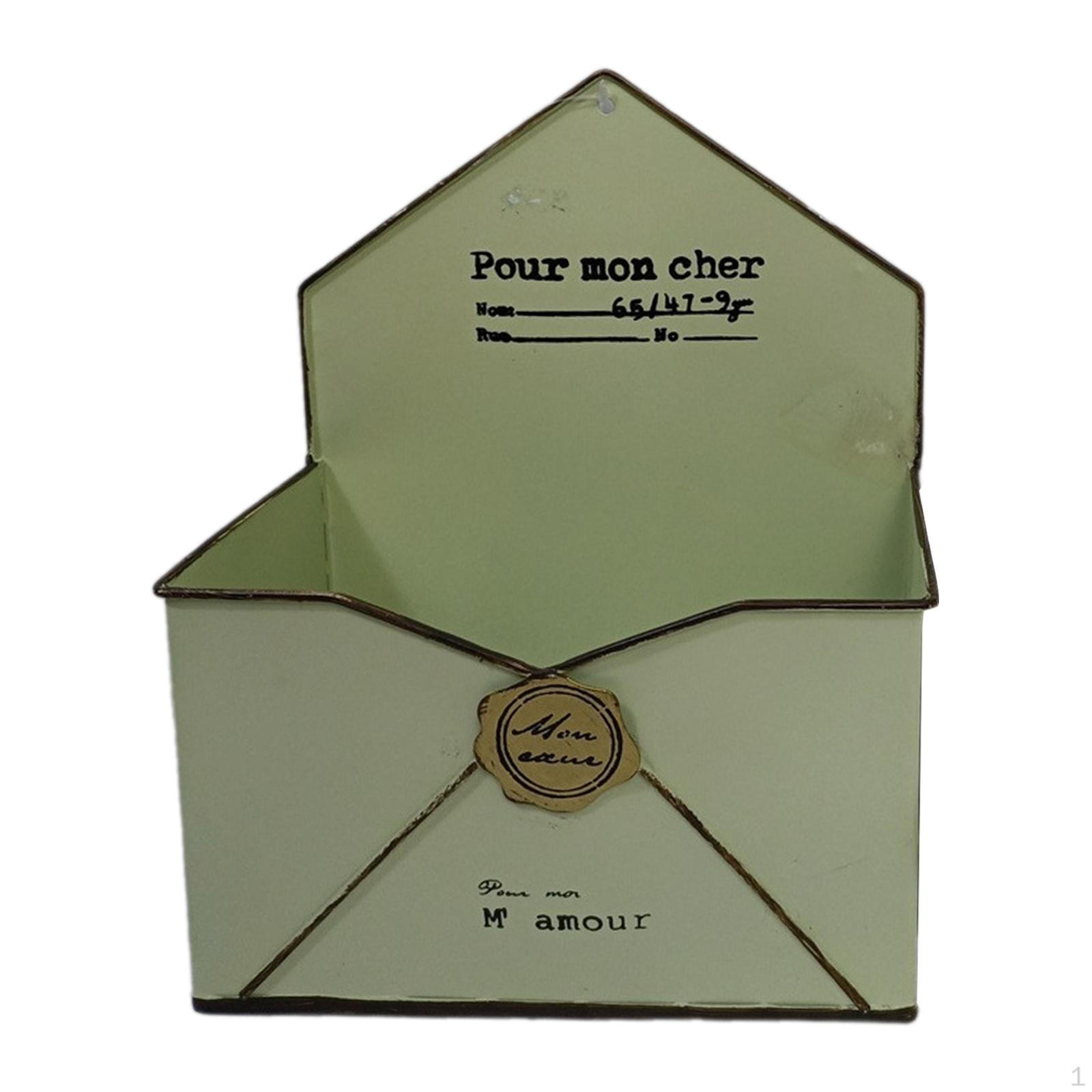 

Шикарный металлический настенный держатель для цветов, корзина для входной двери, настенная ваза в деревенском стиле для фермерского дома, для помещений зелёный