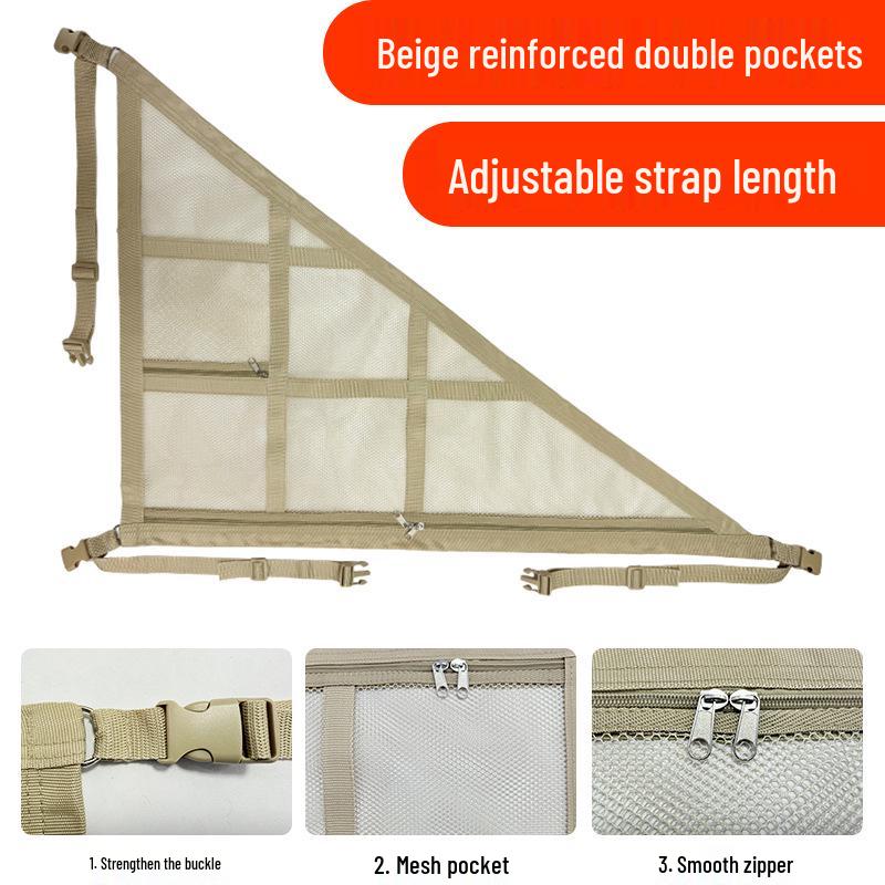Roof Cargo Suitcase & Travel Clothesline with Mesh Pocket for Outdoor and Off-road Tours