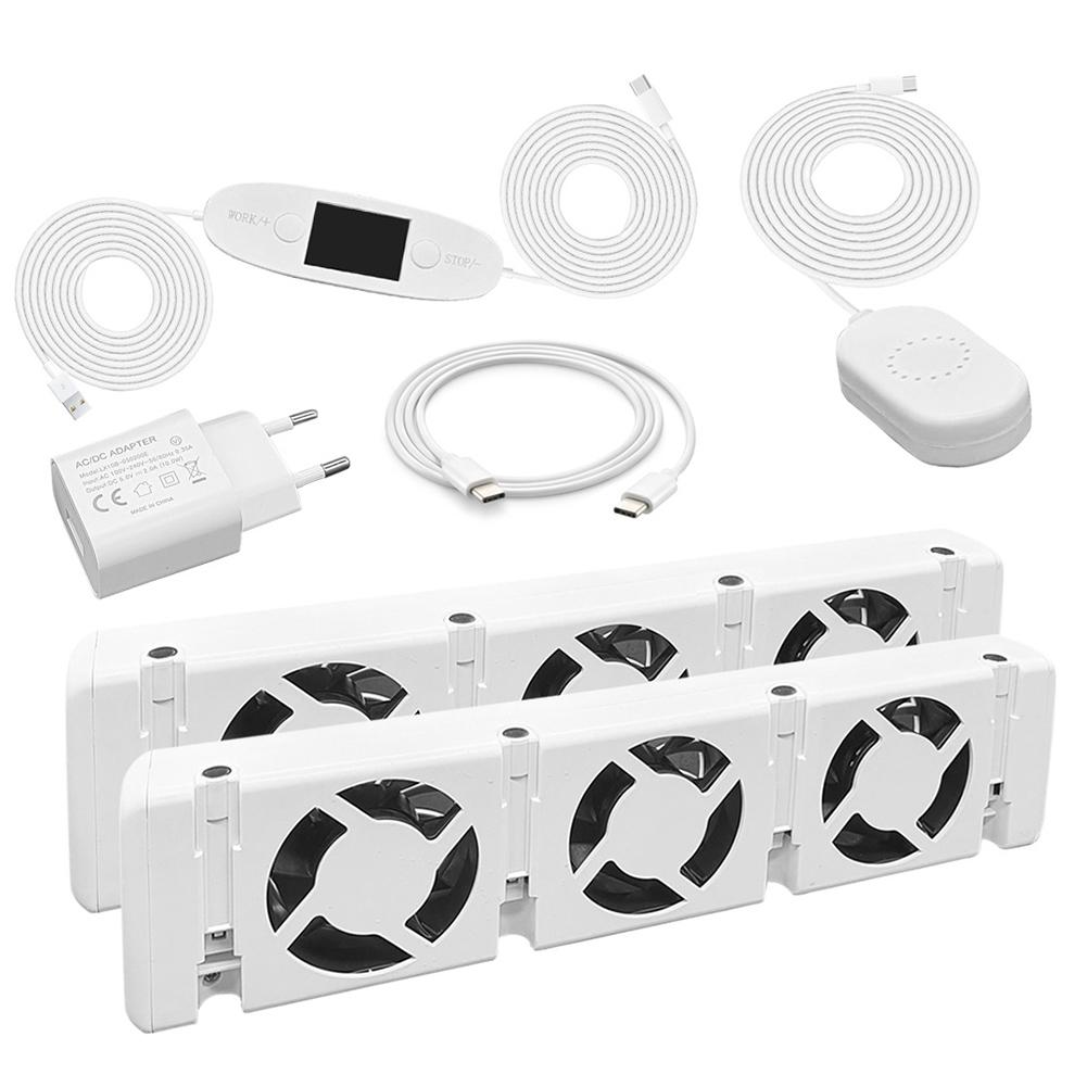 3.0 Duo-Set Radiator Fan For Smart Radiator Booster Extension Set Ventilator Fan 5V Household Radiator Fireplace Fan New