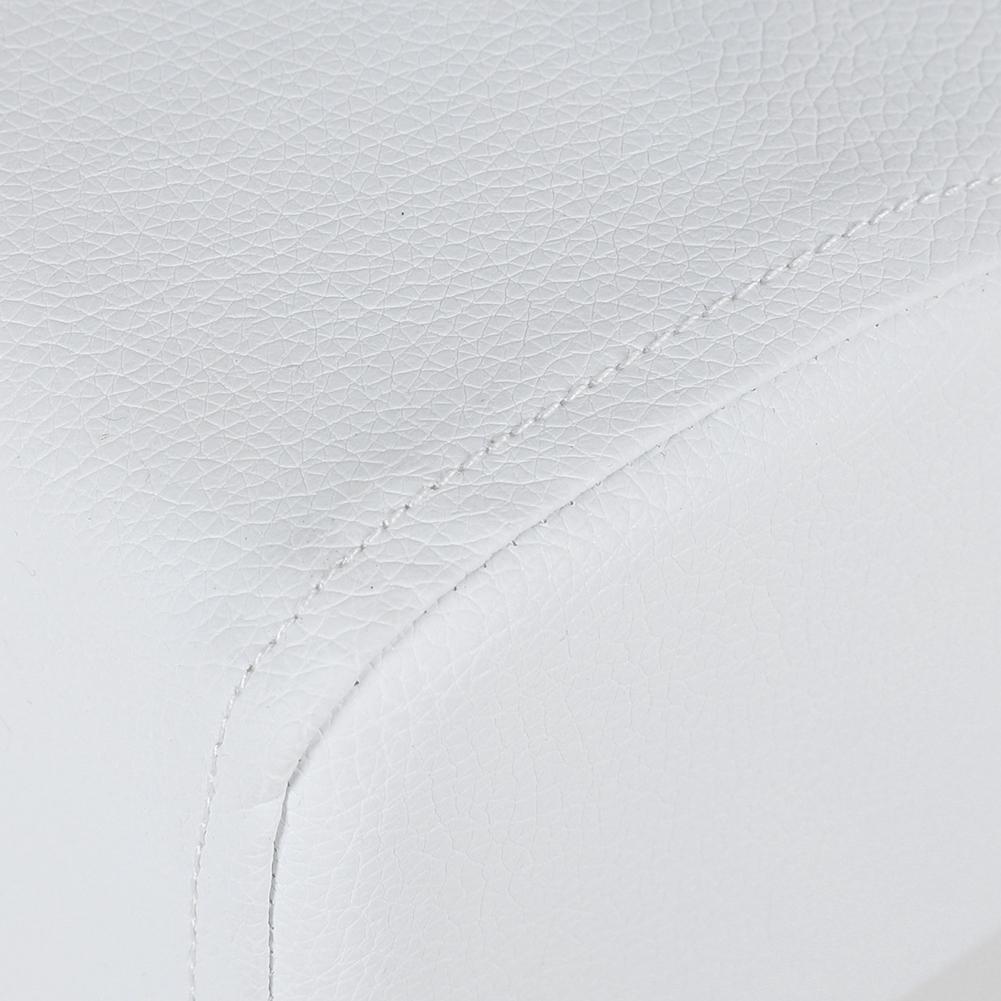 Height Adjustable Cosmetic Chair Home Shop Comfortable Seat Cushion Stool White