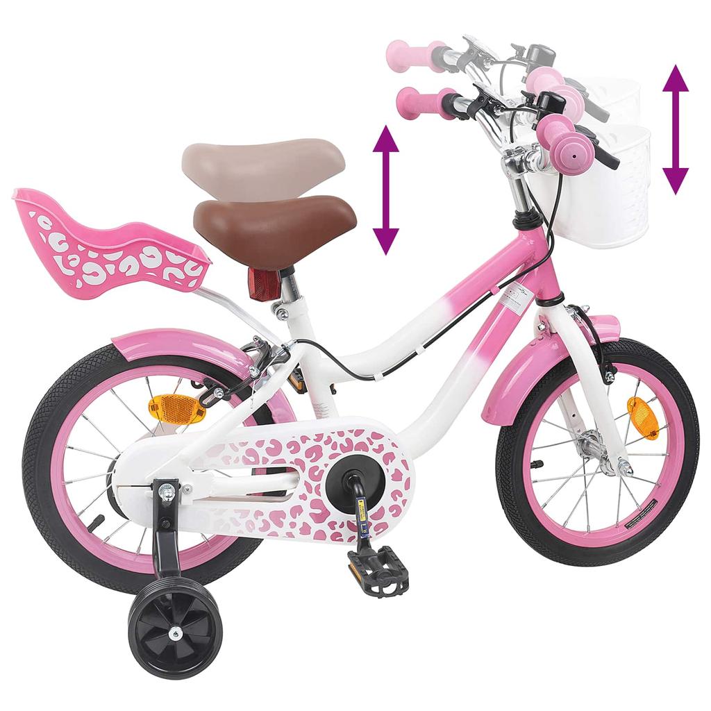 Kids  Bicycle with Training Wheels 16 Inch for Ages 4 6