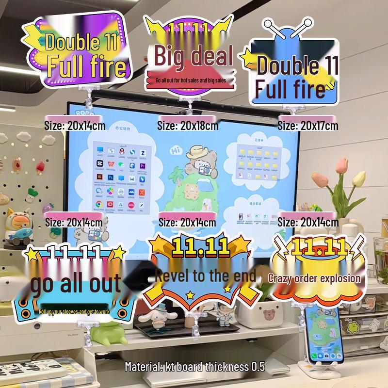 Inspirational Office Desk Sign - Motivational Slogan for Workspace Decor