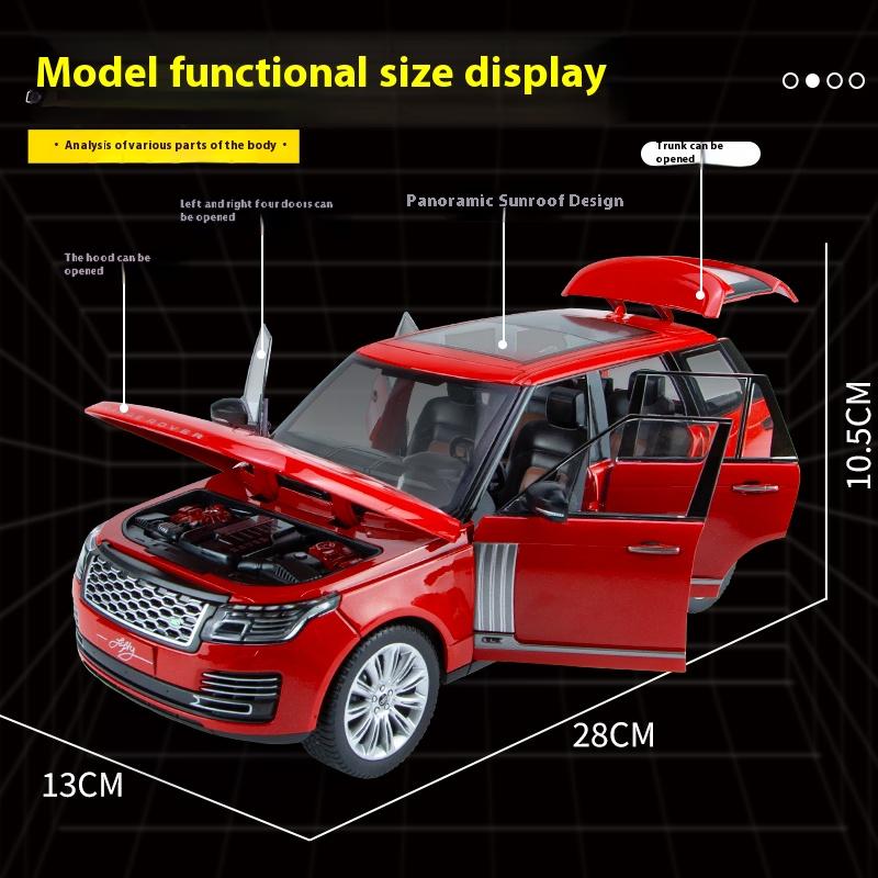 1/18 Land Rover Range Rover SUV Off-road Car Alloy Car Model Children's Boys Toy Car Gift Metal Car Ornaments Decoration