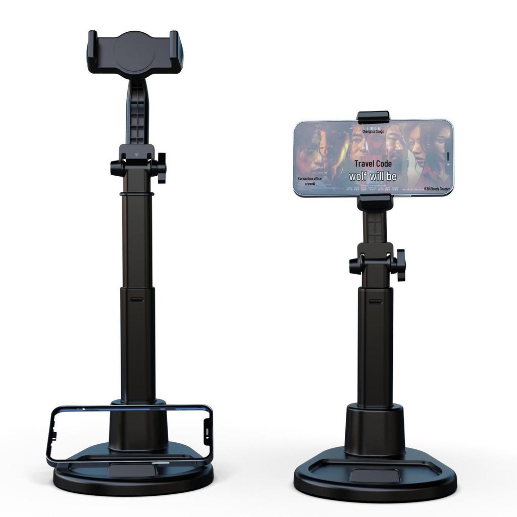 Multifunctional Metal Phone & Tablet Stand: Non-slip, Rotating, Thickened Design for Desktop Streaming and Shooting