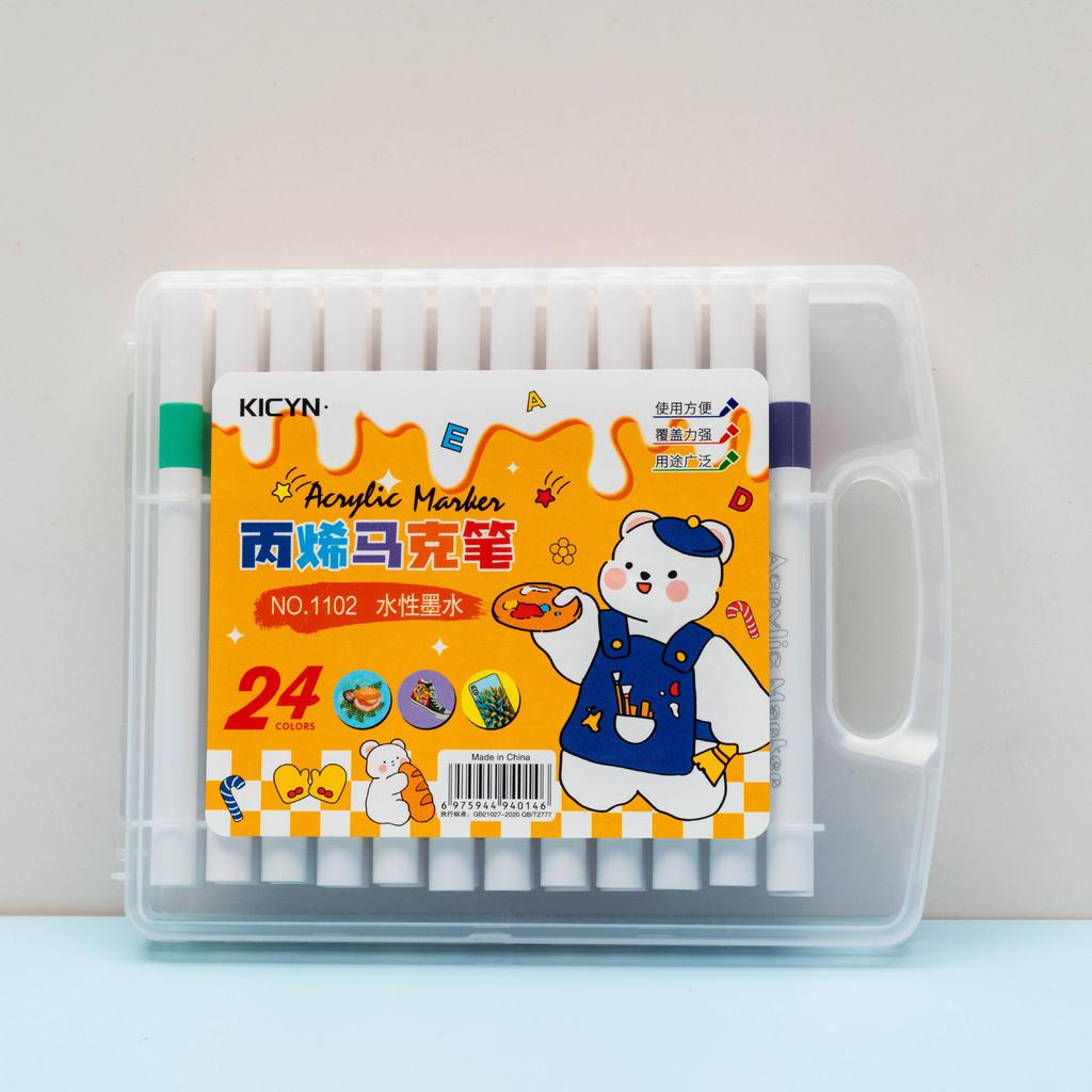 Acrylmarker Farblos Kinder Grundschüler Farbige Stifte Kindergarten Stapelbare Farbe Wasserbasierte Auswaschbare Malstifte