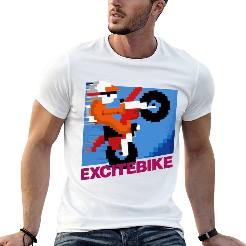 Excitebike Original For Fans Tshirt Unisex T Shirt Cotton 100 T Shirt Custom Print T Shirts For Unisex Pack White Tshirt
