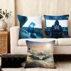 Alan Walker Album Cushion Cover Silky Short Plush Home Sofa Cushion Cover - Invisible Zipper Home Decoration