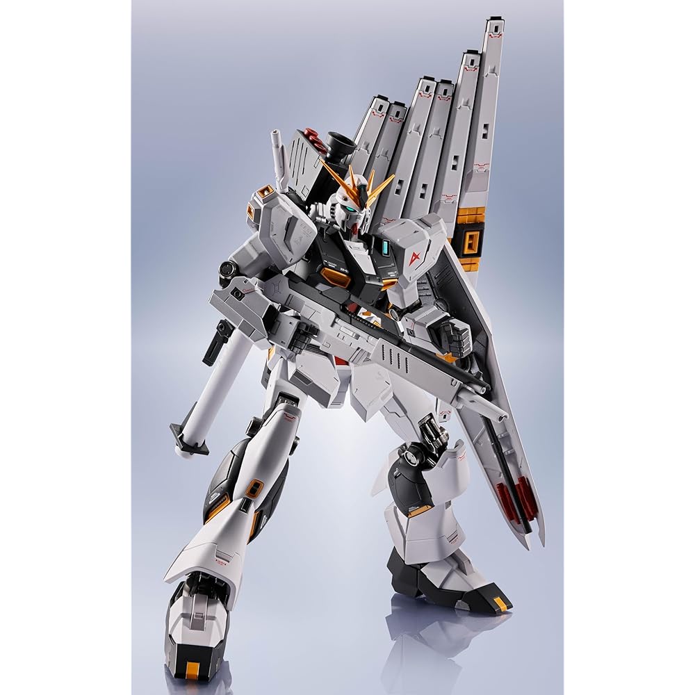TAMASHII NATIONS METAL ROBOT SPIRITS Mobile Suit Gundam: Char's Counterattack Nu Gundam, approximately 150mm, ABS, die-cast, and PVC pre-painted actio