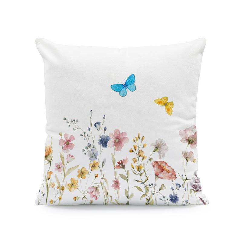 Home Decor Colorful Floral Patterns Pillow Covers for Home Pattern Cushion Cover Suitable for Sofa Bedroom Car Pillow Cover