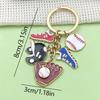 Creative Sports Keychain: PVC Rubber Football, Tennis, Basketball, Rugby Pendant - Small Gift