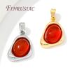 18K Real Gold Plated Natural Stone Charms For Jewelry Making,Pendants For Necklaces Making Accessories,DIY Jewelry Findings