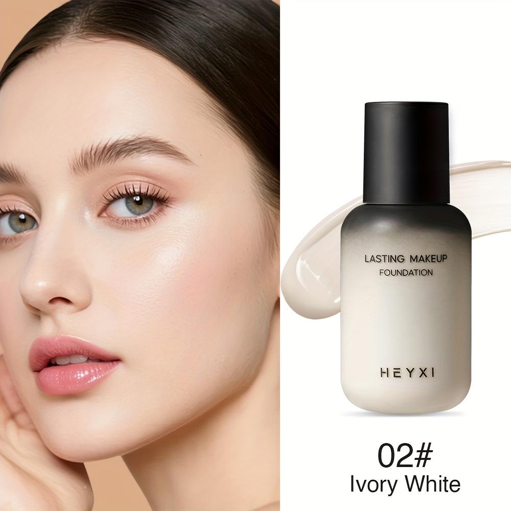 Long-Lasting Full Coverage Liquid Foundation, Oil-Free & Sweat-Resistant, 24H Wear, Natural Matte Finish Waterproof & Sweatproof Foundation BB Cream