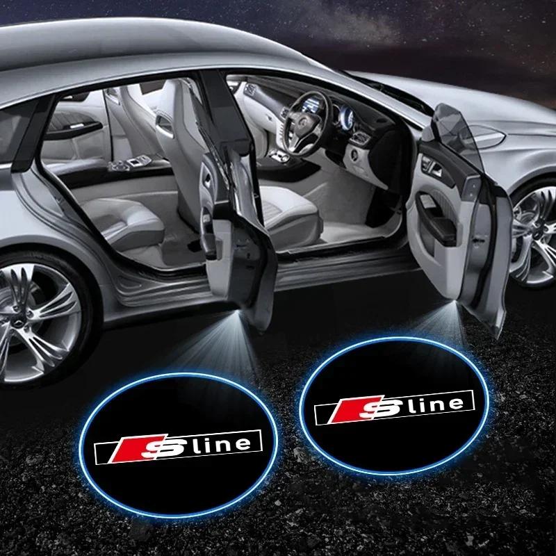 New style Car universal projector high-definition LED welcome lights For Audi A4 B5 B6 B7 A5 C7 4F Q2 RS3 RS4 RS5 RS6 TT 4L
