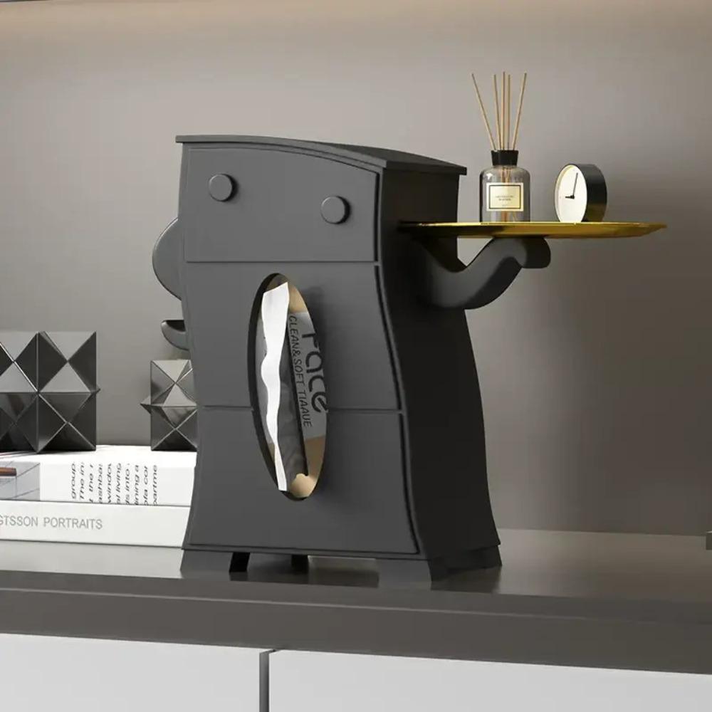 Detachable Facial Tissue Box Plastic Tissue Dispenser High-end Use Napkin Storage Box Countertop