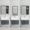 Nordic Home Bathroom Furniture Ceramic Sink Set Mirror Floor Metal Cabinet Toilet Shower Modern Display Bathroom Cabinet