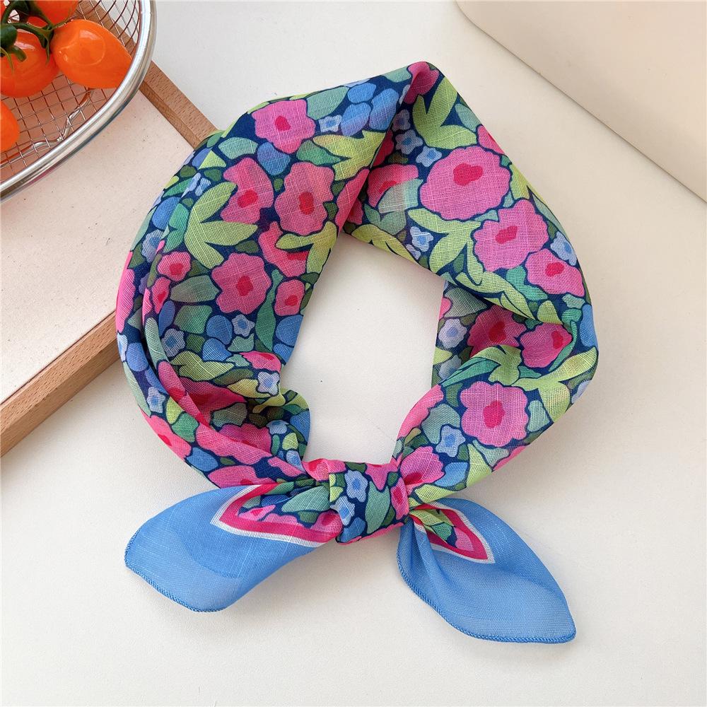 55cm Hair Scarf Cotton Square Scarf Hairband Headband Hairscarf Headscarf Turban Shawl Wrap Bandanas