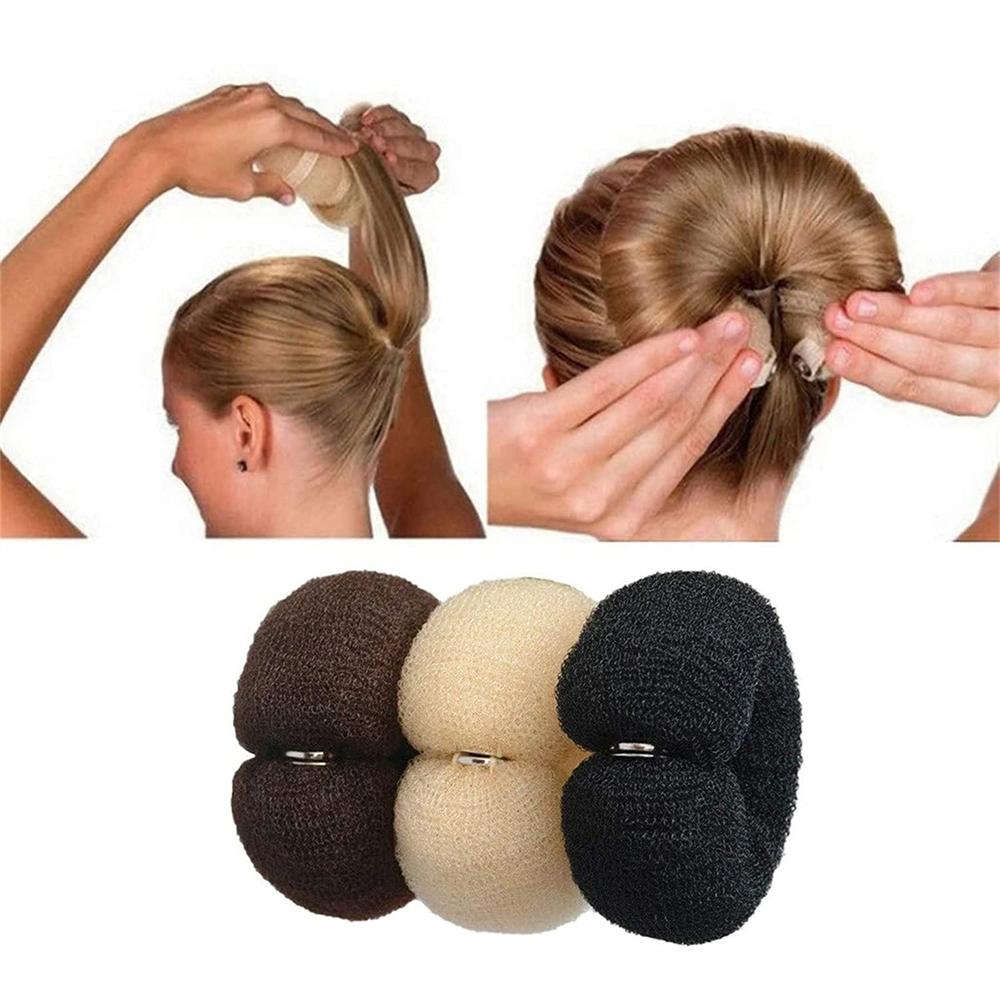 1PC Magic Hair Donut Sponge Fashion Big Ring Curly Hair Styler for Women Sweet Hairstyle Accessories Hairdressing Tools