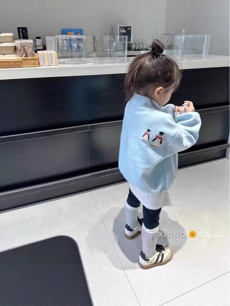 

Girls Velvet One-Piece Jacket: Trendy and Thickened for Spring and Autumn 100