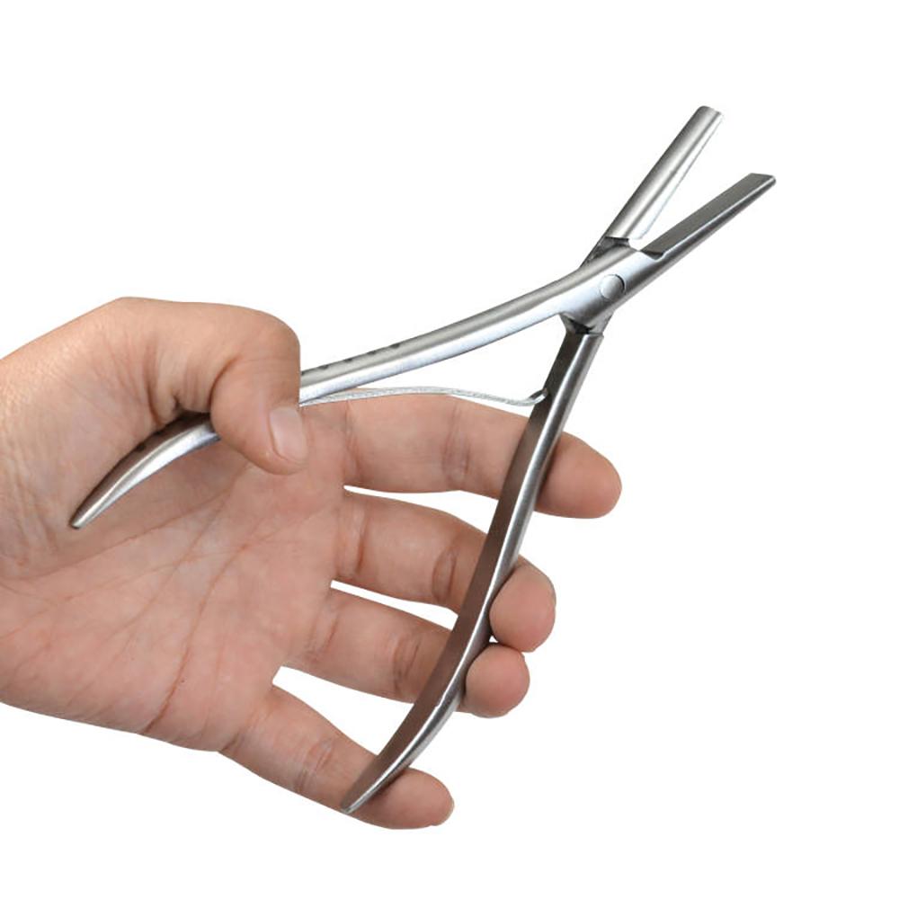 1 Pc 6.5 Inch Flat Stainless Steel Pliers for Hair Extensions Stainless Steel Hair Extension Tools Hair Pliers