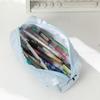Aesthetic Puffy Quilted Pen Bag Gook Looking Stationery Storage Bag Bow Pen Bag  School Supplies