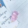 Frosted Bear Airbag Phone Holder: Cute, Semi-Transparent, Folding Desktop Stand