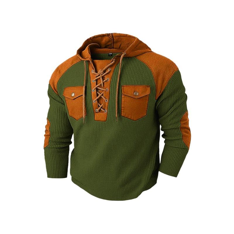 Men S Casual Hooded Pullover Long Sleeve Sweatshirt Autumn Winter