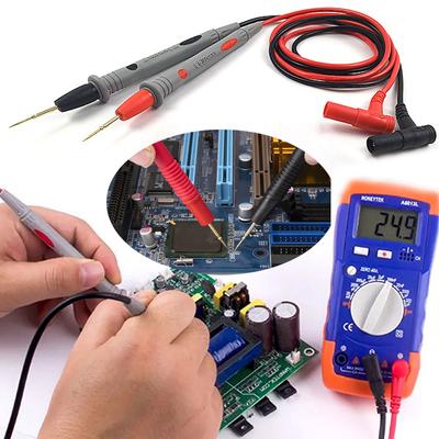 1 Pair Universal Probe Test Leads Pin for Digital Multi Meter Tester Lead Probe Wire Pen Cable 20A Multimeter Needle Tip Meter