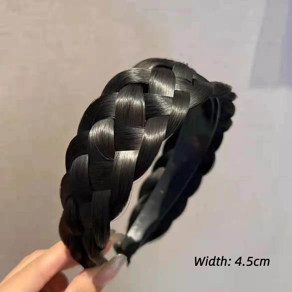 Perücke Geflochtene Stirnbänder für Frauen Fischgrätenmuster Breit Gedreht Haarband Handgefertigt Kopfreifen Haarband Styling Kopfbedeckung Accessoires Geschenk