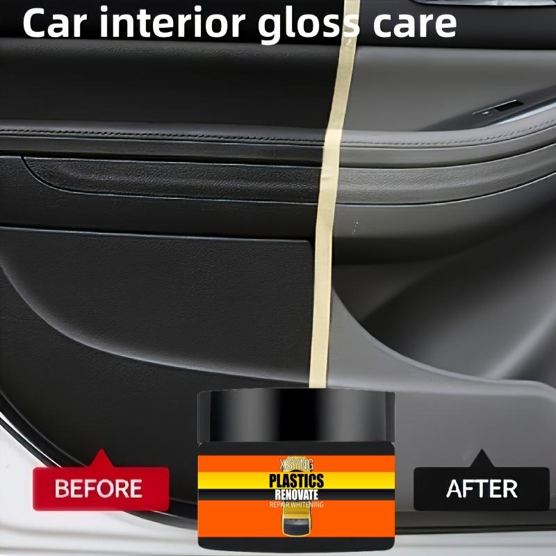 Car Maintenance Interior Gloss Care,plastic Parts Replacement,car Interior Shiny Wax,tire Protectant,black Car Yellowing Repair Coating,daily Car Care