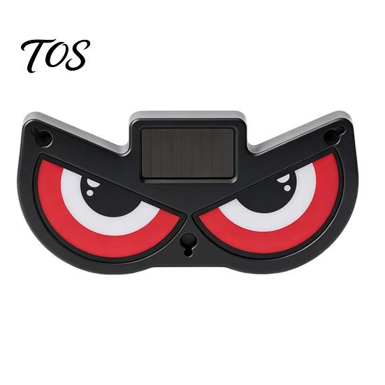 Custom Car Interior Decor Solar Demon Eye Window Light, Dynamic LED Night Light with Smart Enthusiast Display Sensor Modes, Suction Cup, Wireless USB