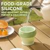120ml Silicone Foldable Water Cup Collapsible Drinking Mug New Camping Mug  for Camping Cutlery
