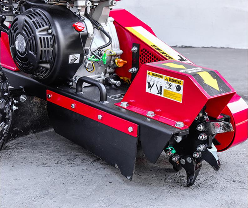 Gas-Powered Small Stump Grinder and Root Crusher Machine