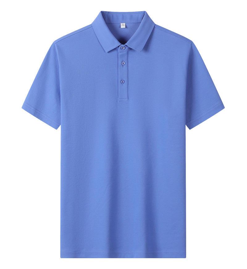Solona Ice Silk Collared Polo T-Shirt for Office and Group Wear, Short Sleeve with Logo Print.