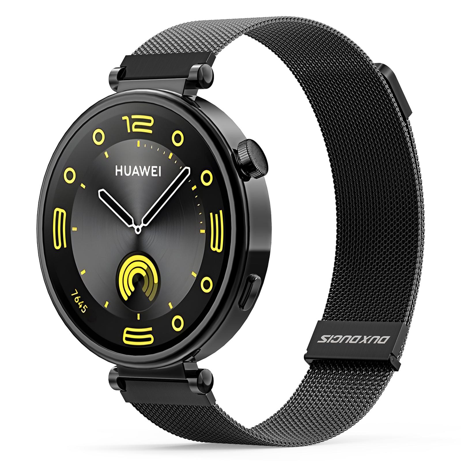 

DUX DUCIS For Huawei Watch GT 4 41mm Replacement Band 18mm Milanese Magnetic Watch Strap Black