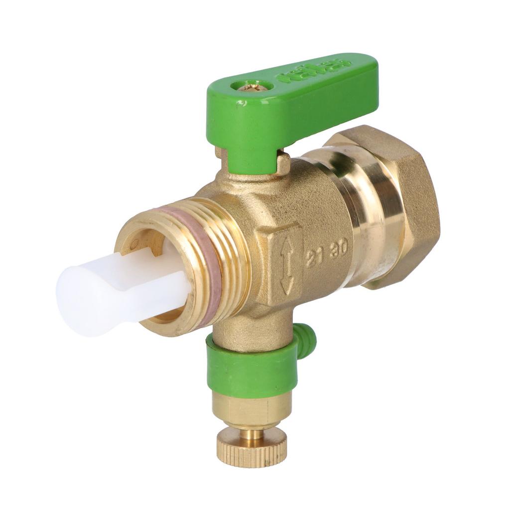 FLOWJET 3/4 flow, shut-off and drain fittings for domestic hot water tanks