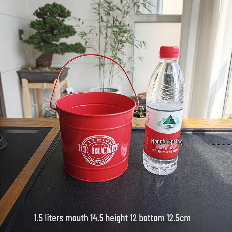 ZISIZ Commercial Metal Ice Bucket