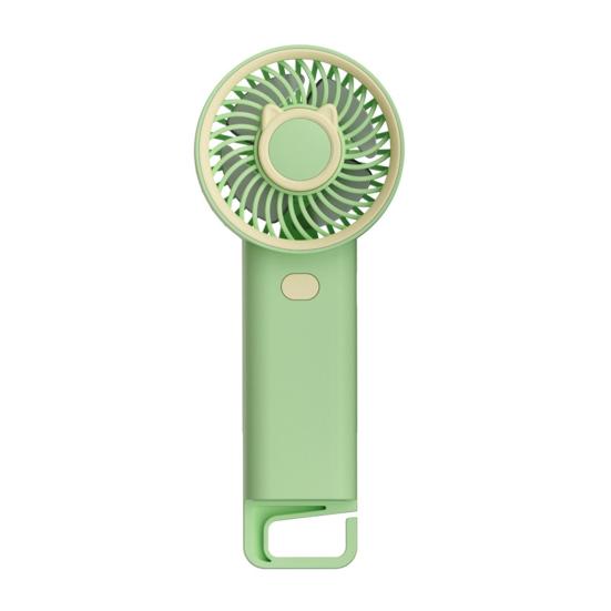 Mini Handheld Fan 3 Speed Adjustable USB Rechargeable Cat Ears Cooling Fan зелёный