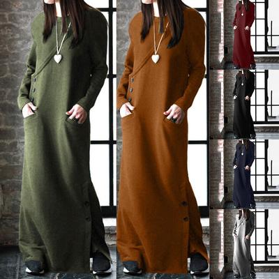 New Autumn and Winter Sweater Dress Slim Hip Skirt Casual Dress
