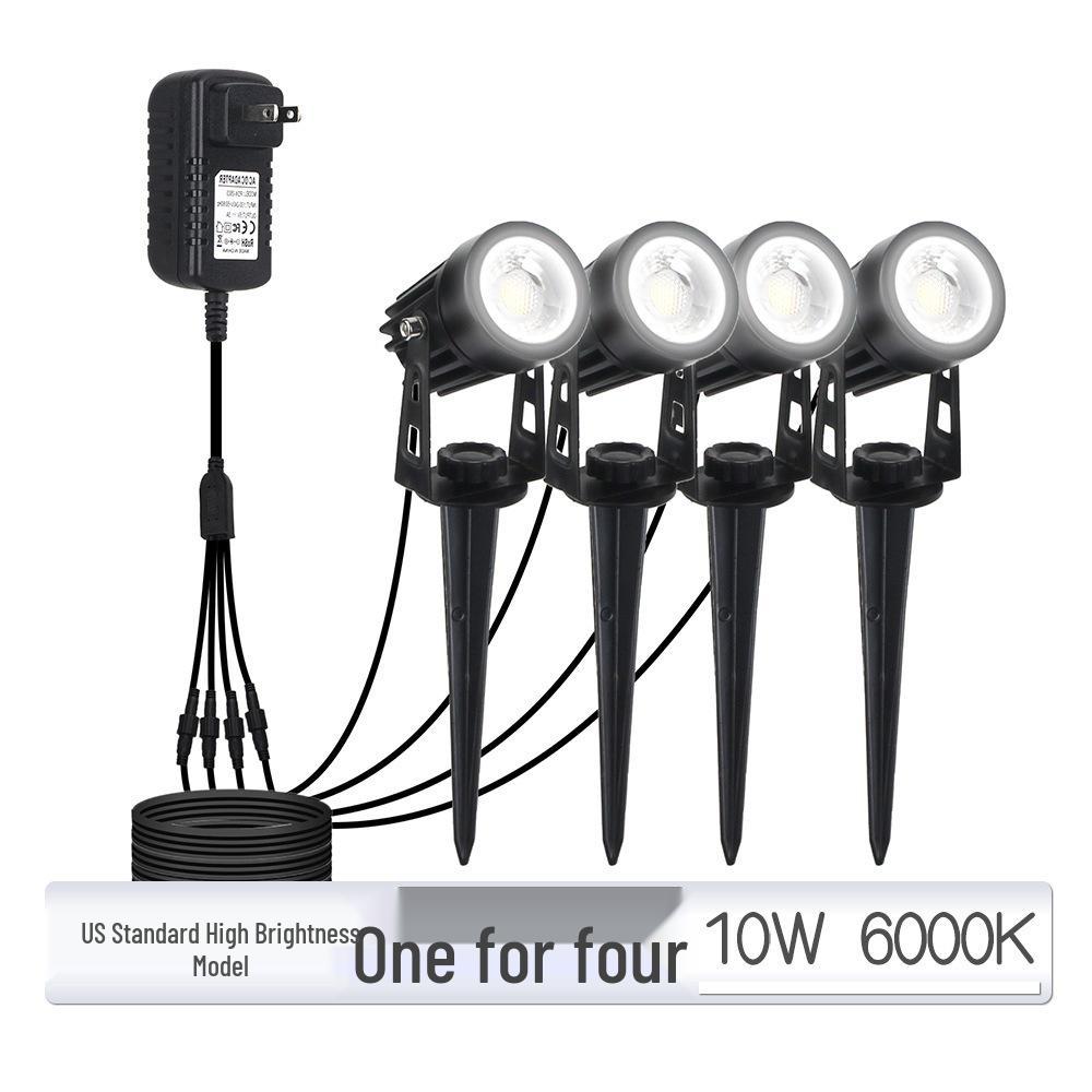 RGB Solar Lawn Spotlights - Outdoor LED Landscape Lights for Courtyard & Trees