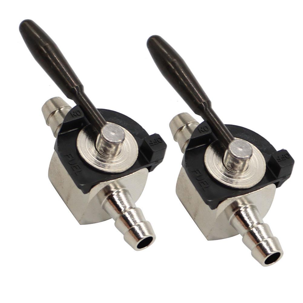 For Oregon 07-403 Shut-Off Valve Petcock 1/4inch Heavy Duty Mower Tool In-line Sliver Steel Reliable Replacement