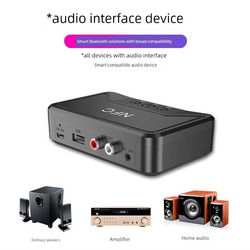 Nfc Bluetooth Receiver 5.0 Bluetooth Adapter 3.5mm Old-Fashioned Audio System To Wireless Bluetooth Audio Receiver