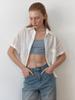 Elssibeui Cutwork Embroidery Shirt_White