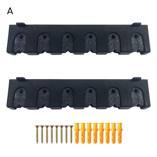Suporte de parede para vara de pescar 6/8 furos multifuncional vertical horizontal vara de pesca display armazenamento organizador suporte acessórios de pesca