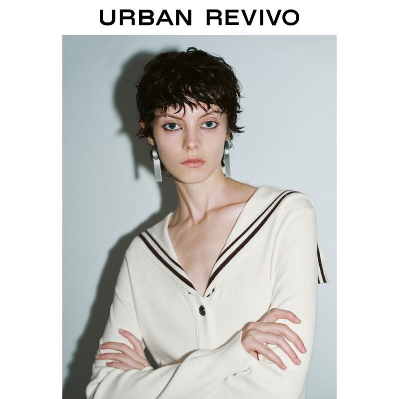 UR Women's Autumn 2025 Sailor Collar Knit Cardigan