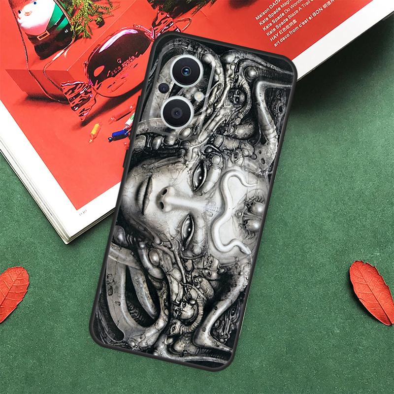 Hr Giger Li II Cover For OPPO Reno 5Z 4Z 2Z 8T 4 5 6 8 7 Lite 10 Pro OPPO Find X6 Pro X2 X3 X5 Lite Case