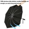 Fully Automatic Reverse Folding Umbrella 10 Ribs Windproof Strong Reflective Stripe UV Folding Big Umbrella For Women and Men