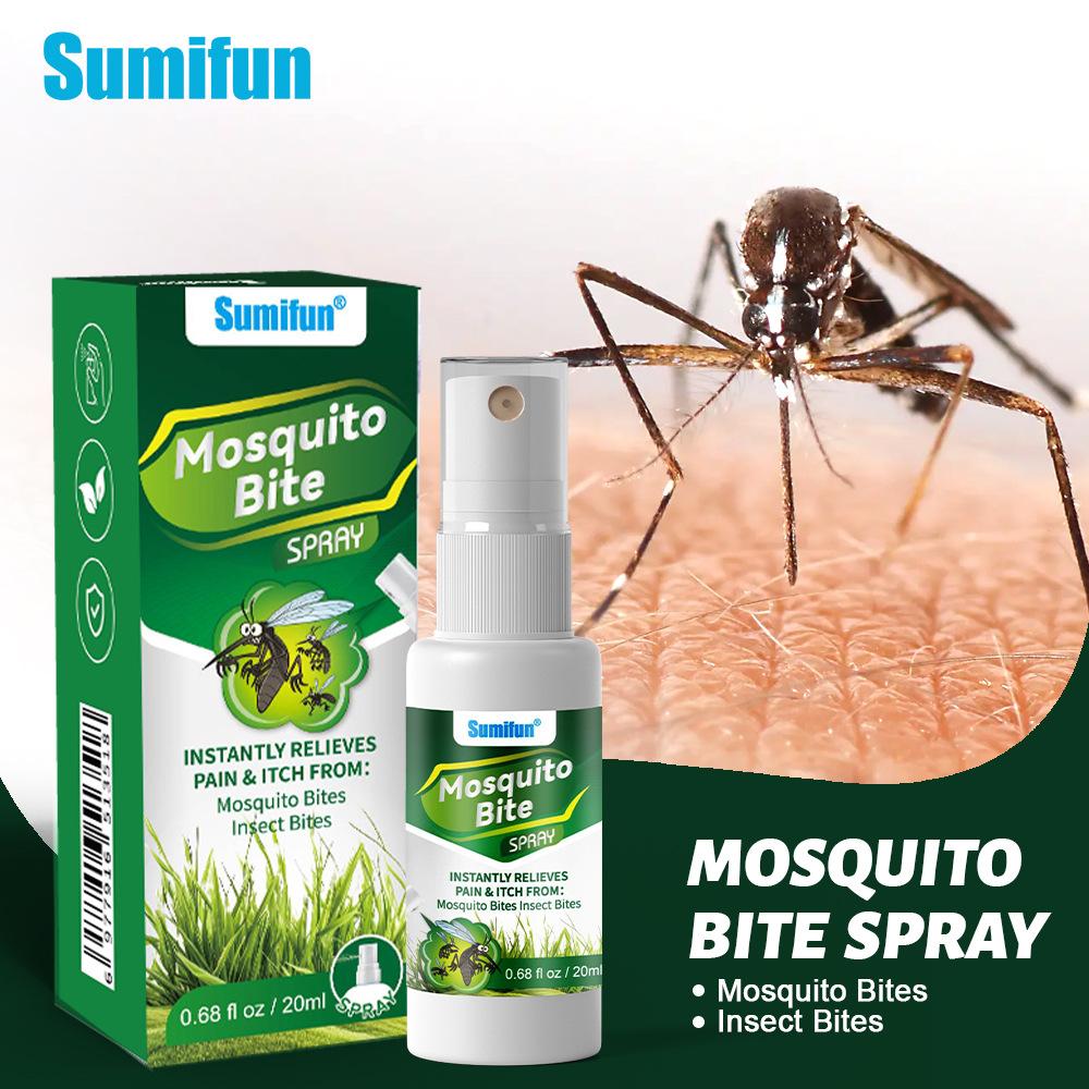 Sumifun 20 ML Mugwort Mosquito Bite Spray Summer Outdoor Essential Children's Summer Itching Agent, Skin Agent,Mosquito Bites ,Gentle Fresh Aroma