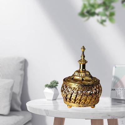 Golden Burner Fragrance Diffuser Yoga Studio Bedroom Holder